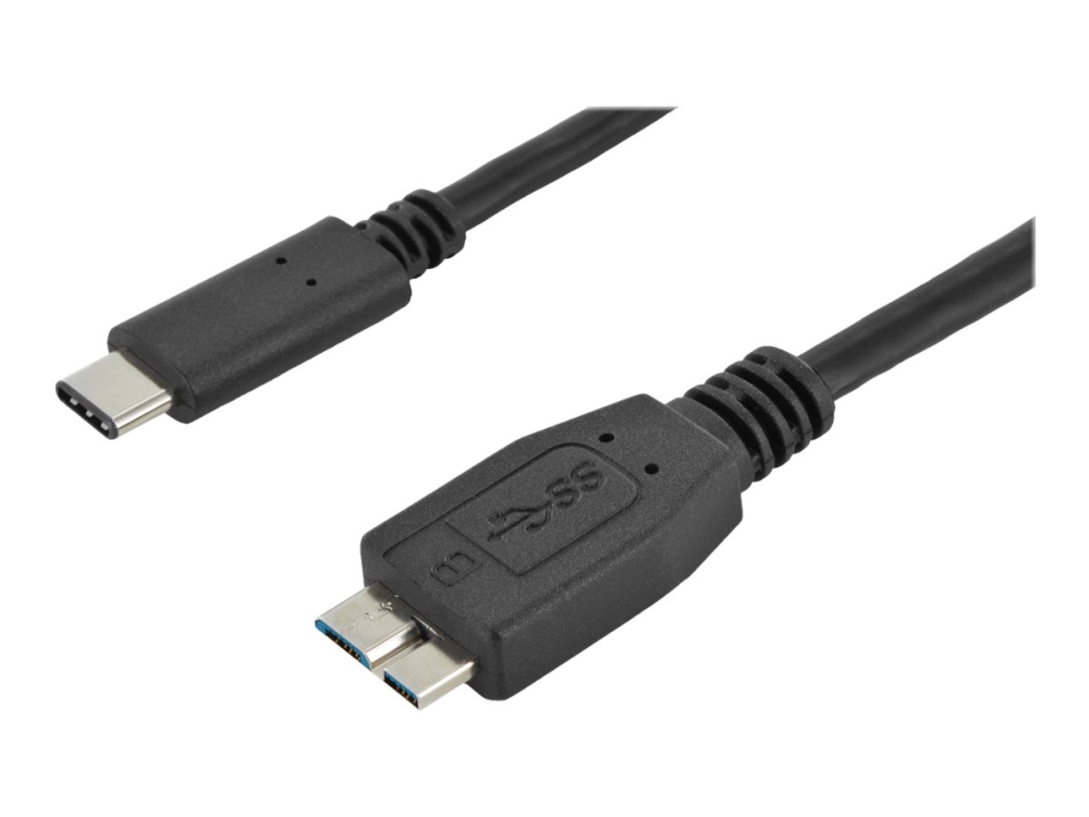 Assmann - Usb-Kabel - Micro-Usb Type B (Han) Til Usb-C (Han) - 1 M - Formet - Sort