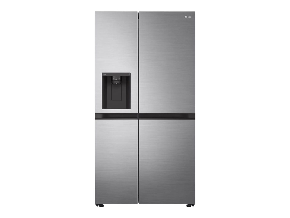 LG GSLV50PZXE - Køleskab/fryser - side-by-side med vanddispenser, isdispenser - bredde: 91.3 cm - dybde: 73.5 cm - højde: 179 cm - 635 liter - Klasse E - skinnende stål