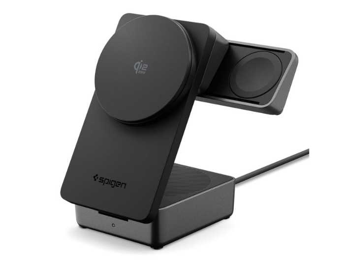 Spigen Ef323mq, Drinnen, Usb, Kabelloses Aufladen, 2 M, Schwarz