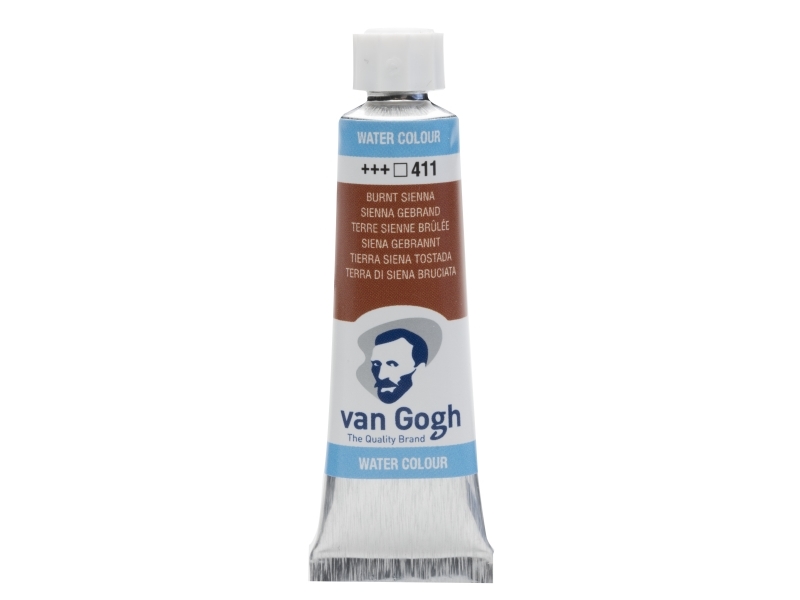 Van Gogh akvarel rør 411 Burnt Sienna