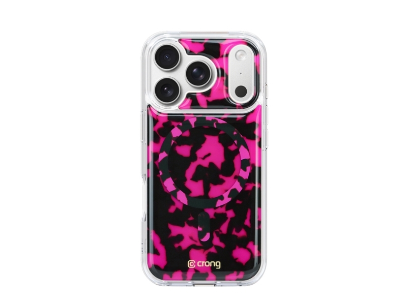 Crong Crgdlmip1763ppto, Cover, Apple, Apple Iphone 17 Pro, Transparent, Lyserød, Sort