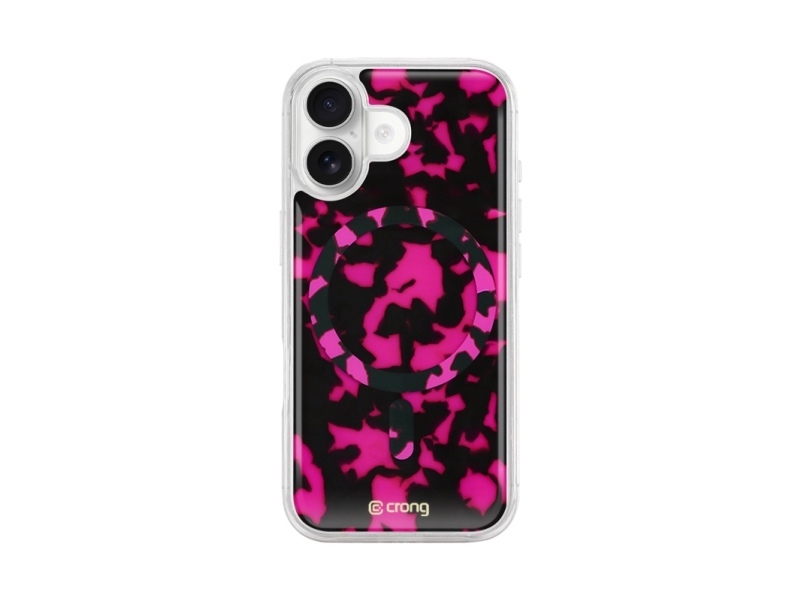 Crong Crgdlmip1761pto, Cover, Apple, Apple Iphone 17, Lyserød, Transparent, Sort