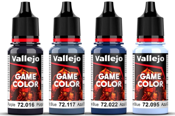Vallejo 72.389 Game Color Ultramarine Color Set (4×18 ml)