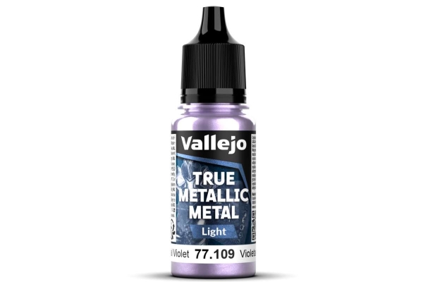 Vallejo 77.109 True Metallic Metal Light Celestial Violet 18 ml | Hobby - Färg vattenbaserad - Metallfärg | GameStuff