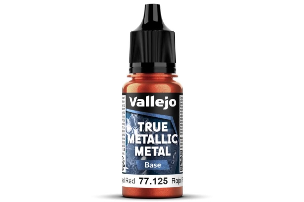 Vallejo 77.125 True Metallic Metal Base - Forged Red (18 ml) | Hobby - Färg vattenbaserad - Metallfärg | GameStuff