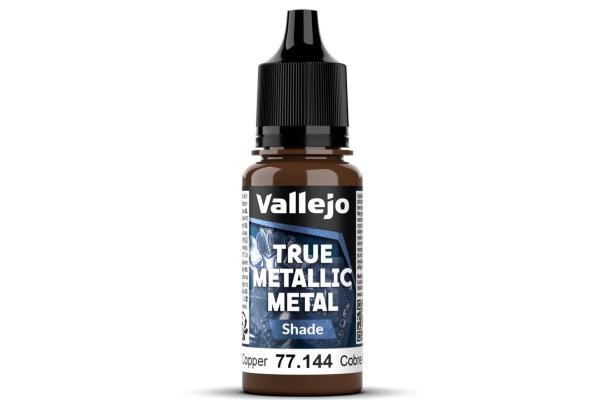 Vallejo 77.144 True Metallic Metal - Shade - Ancient Copper (18 ml) | Hobby - Färg vattenbaserad - Metallfärg | GameStuff
