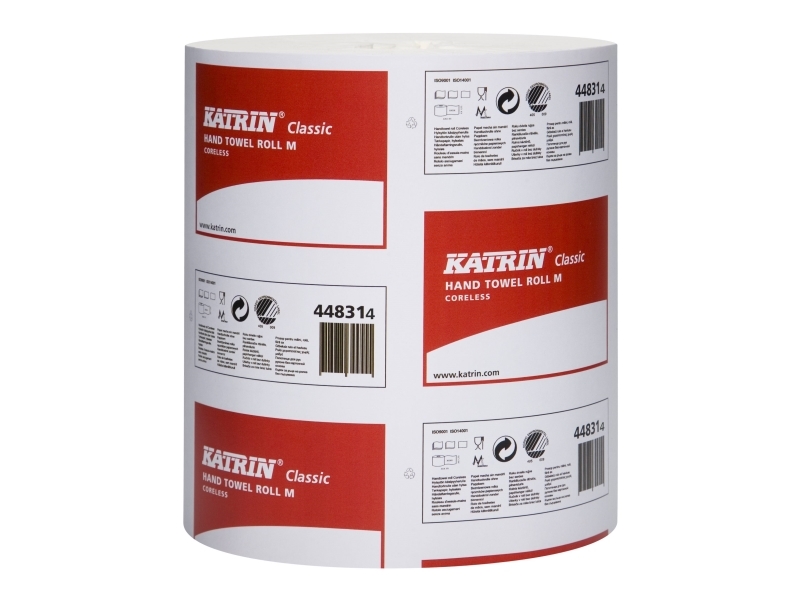 Handtuchrolle Katrin Classic Midi 1-Lagig 205 Mm X320 M Ohne Hülse Unperforiert,6 Rl/Krt