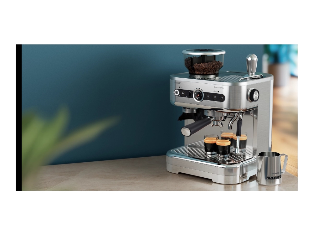 Philips Barista Brew Psa3228 - Kaffemaskine Med Mælkeskummer - 15 Bar