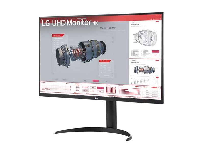 Lg 32Br55uk-B 32" 4K Uhd Monitor 3840X2160/16:9/4 Ms/250 Cd/M², Hdmi, Displayport, Kopfhörer-Ausgang