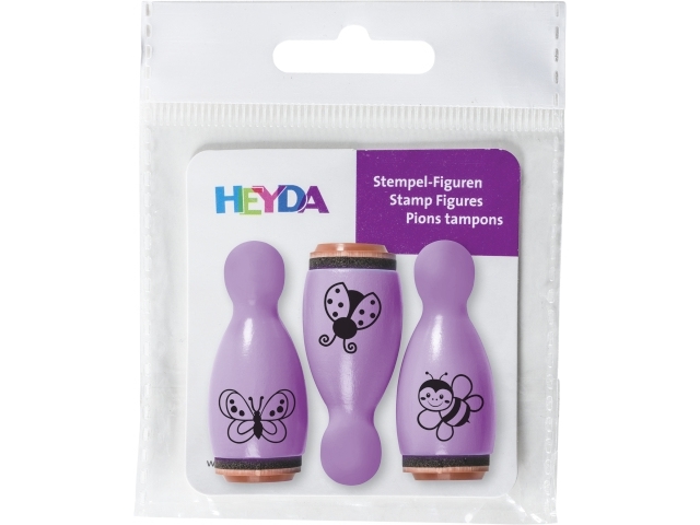 Heyda 20-48 886 56, Stempel-Set Für Kinder, Schwarz, Violett