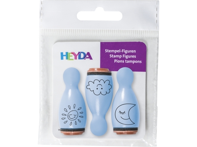 Heyda 20-48 886 60, Stempel-Set Für Kinder, Schwarz, Blau