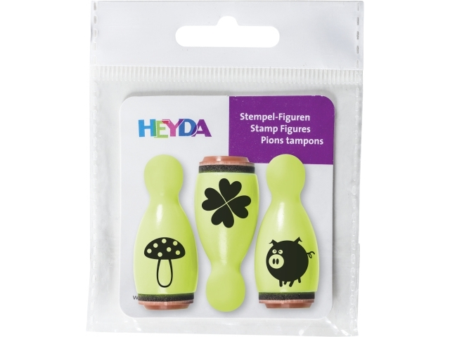HEYDA 20-48 886 61, Stämpelset för barn, Svart, Grön | Kontorsmaterial - Stämpel - Special stämpel | GameStuff