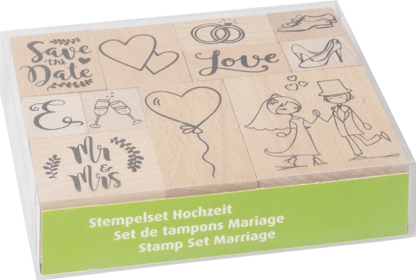 Heyda 204888679, Children''s Stamp Set, Træ, 11 Stk