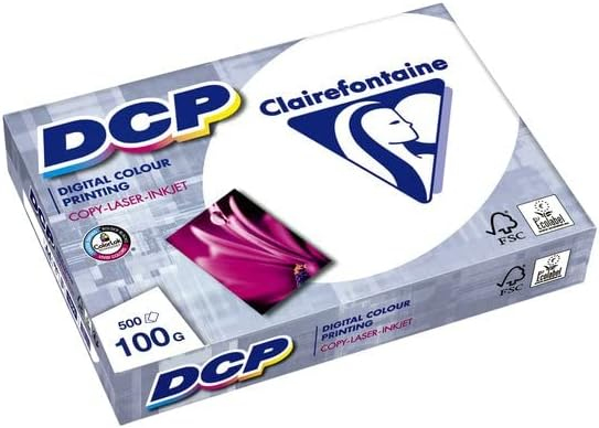 Färgskrivar/pappers, Clairefontaine DCP, A3, 1822, 100 g, förpackning med 500 ark | Papper & Emballage - Specialpapper - Specialpapper för färgutskrift | GameStuff