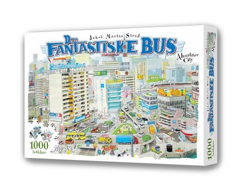 Den Fantastiske Bus - Ahnstarr City. Puslespil 1000 Brikker | Jakob Martin Strid