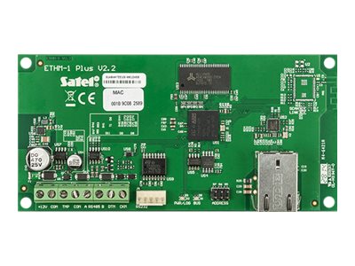 Satel ETHM-1 Plus, Satel, Satel, Satel, Satel INTEGRA, INTEGRA Plus, VERSA, vihreä, RJ-45, 12 V, 57 mm