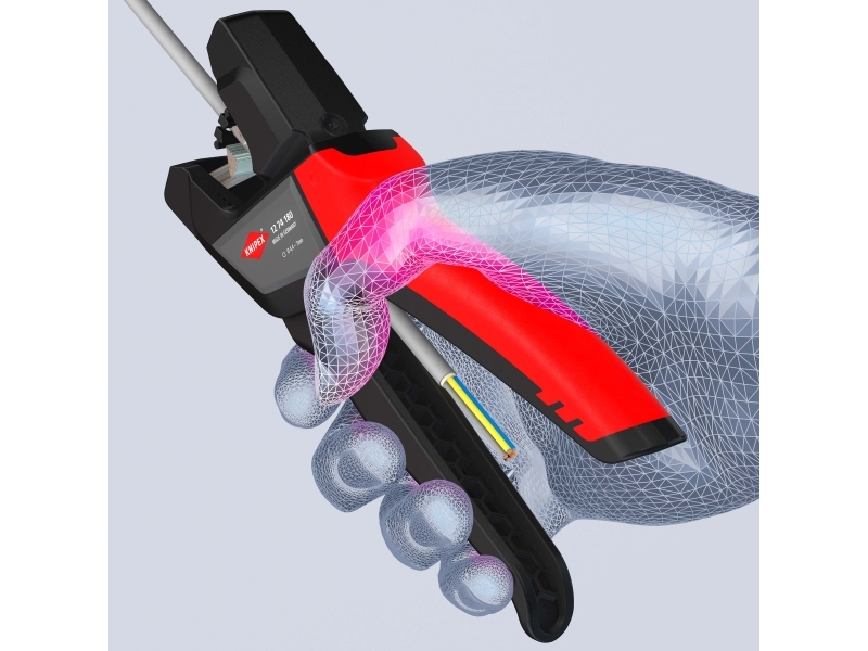 Aflanget afisoleringstang KNIPEX 4,4-7,5 mm