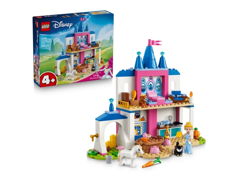 LEGO Disney 43283 Askepots dyrevenners slot - 4+, 149 dele
