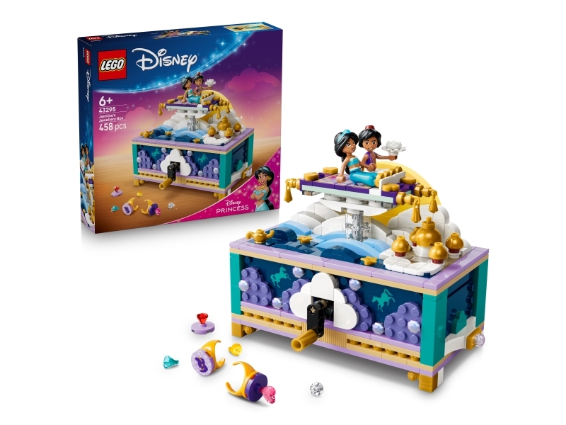 LEGO Disney 43295 Jasmines smykkeskrin - byggesæt til børn 6+