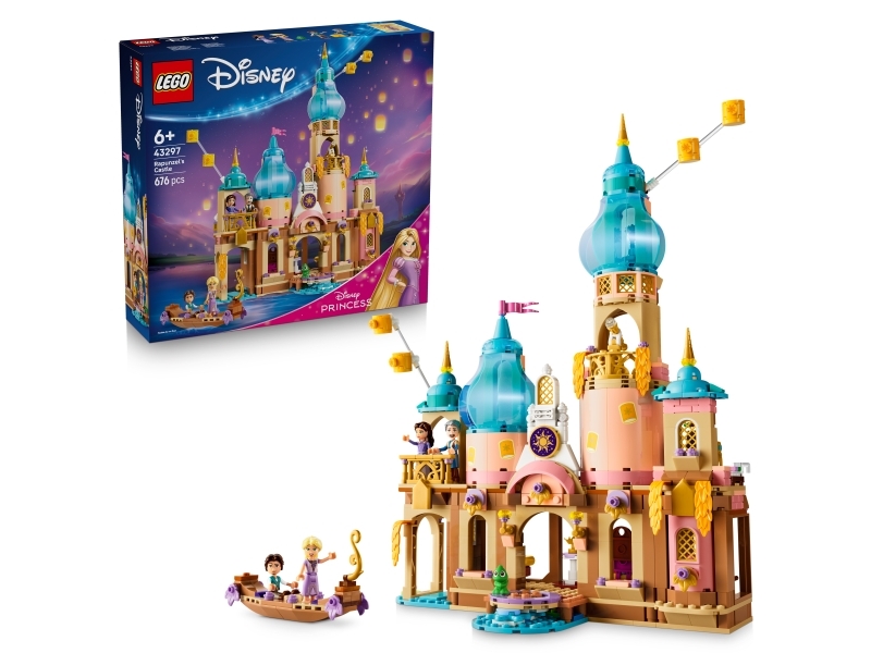 LEGO Disney 43297 Rapunzels slot - byggesæt til børn 6+