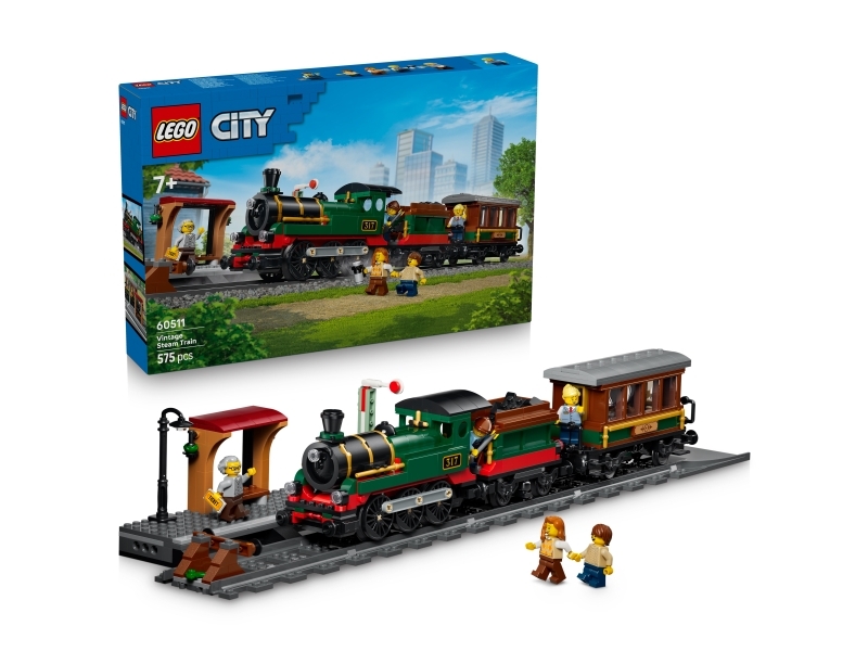 LEGO City Gammeldags damptog 60511