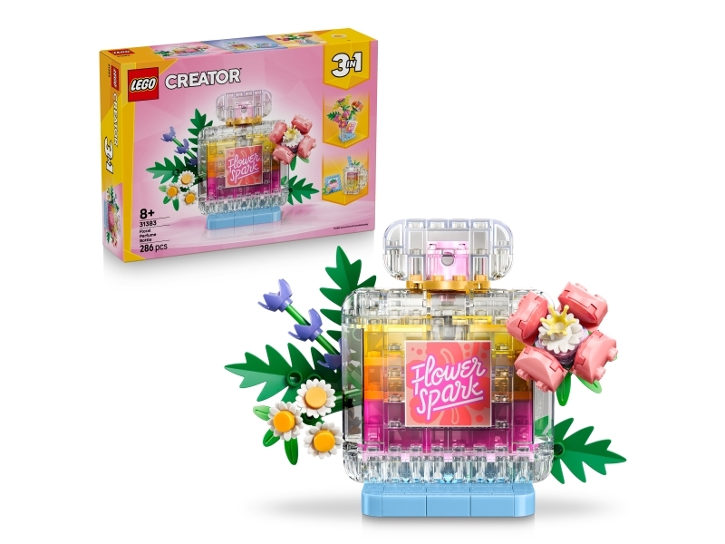 LEGO Creator 3-i-1 31383 - Blomsterduft parfume­flaske byggesæt (286 dele)