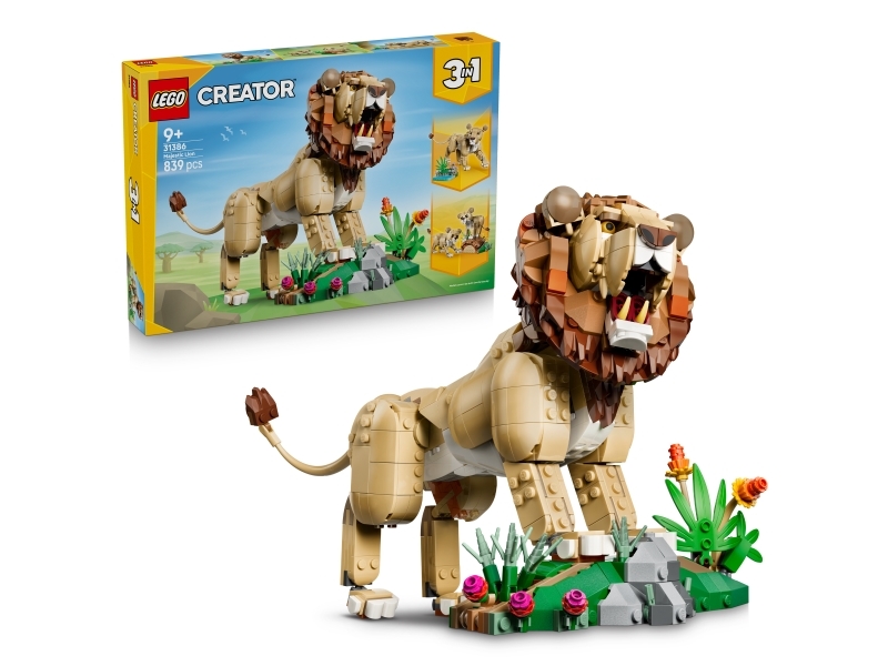 LEGO ® Creator - 3-i-1 Vilde Dyr: Majestætisk Løve 31386 - 839 De