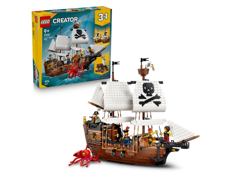 LEGO Creator 3-i-1 31387 Ikonisk Piratskib