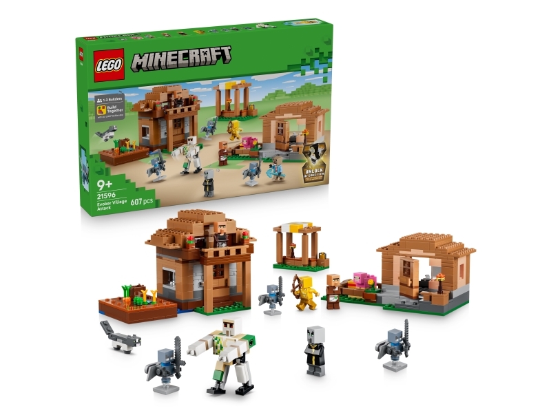 LEGO Minecraft 21596 - Angreb på Evoker-landsbyen (607 dele)