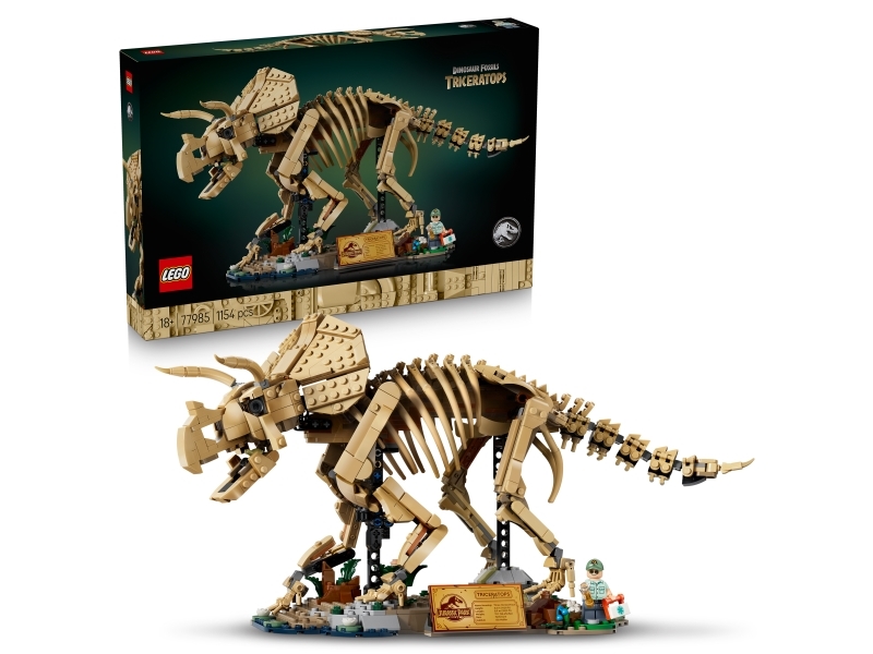 LEGO Jurassic World 77985 Dinosauriefossiler: Triceratops - byggesæt til voksne (18+)