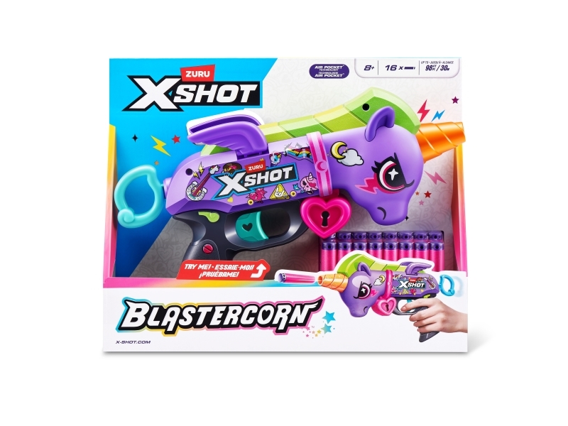 X-SHOT Skumgevær - Blastercorn - Dark Unicorn