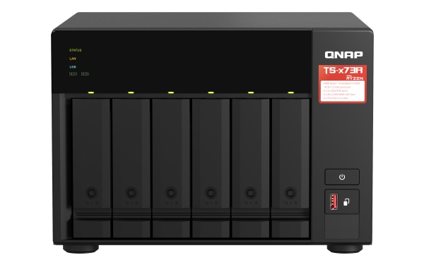 Qnap Ts-673A, Nas, Turm, Ryzen Embedded, V1500b, 8 Gb, Ddr4
