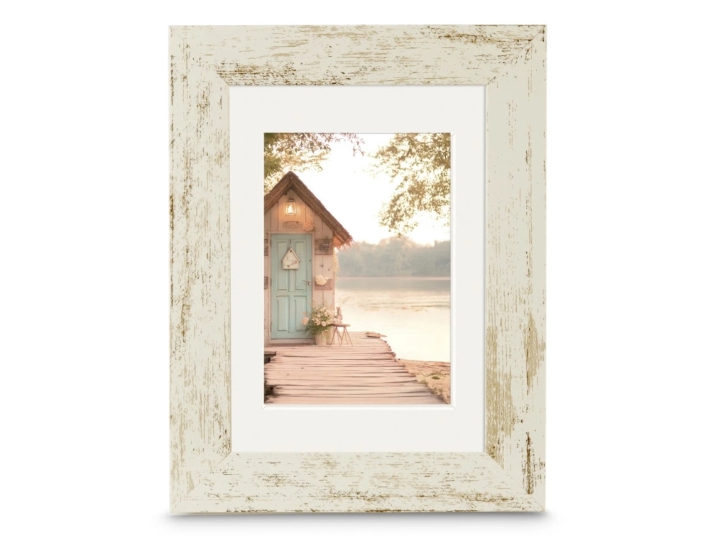 Hama Cottage, Enkelt billedramme, Plast, Polystyren, Gråbrun, Bord, Væg, 10 x 15 cm, Reflekterende