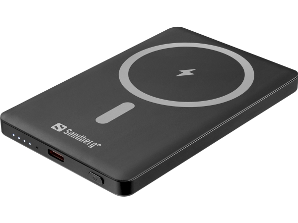 Sandberg 320-96, 5000 Mah, Lithium, Kabelloses Aufladen, 3,85 V, Schwarz