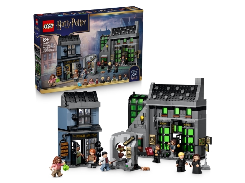 LEGO Harry Potter 76471 - Knockturn Alley troldmandsbutikker, byggesæt 8+ (788 dele)