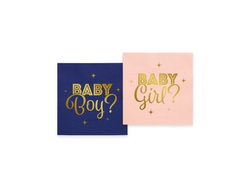 Gender Reveal - Boy Or Girl Servietter, 20 Stk
