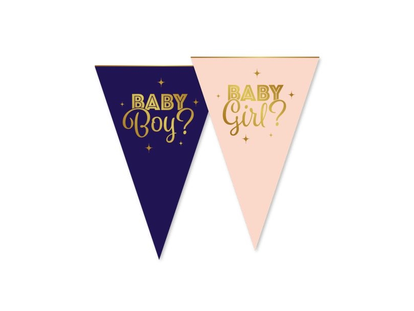 Gender Reveal - Boy Or Girl Vimpelguirlande, 6 M