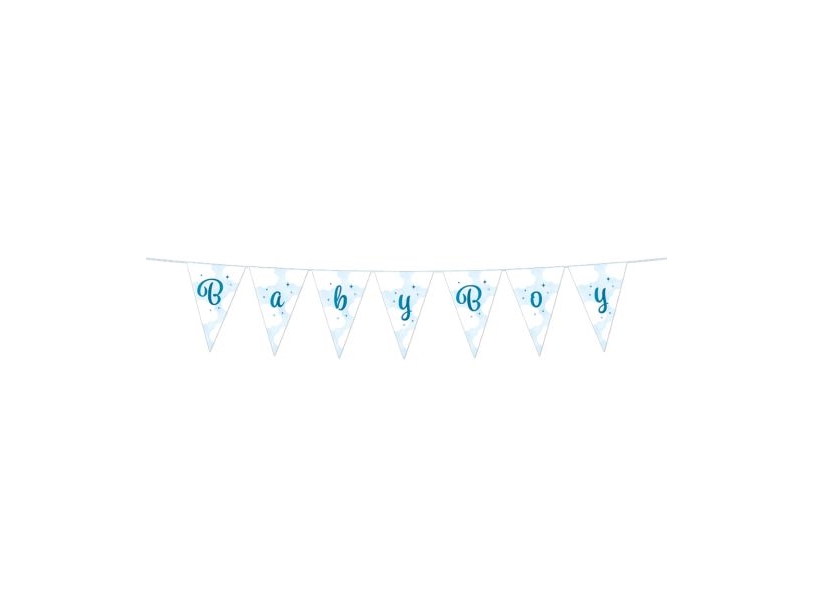 Baby Boy Mini-Wimpelgirlande, 2 M