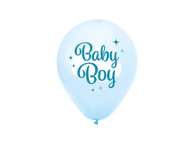 Baby-Boy-Latexbälle, 8 Stk