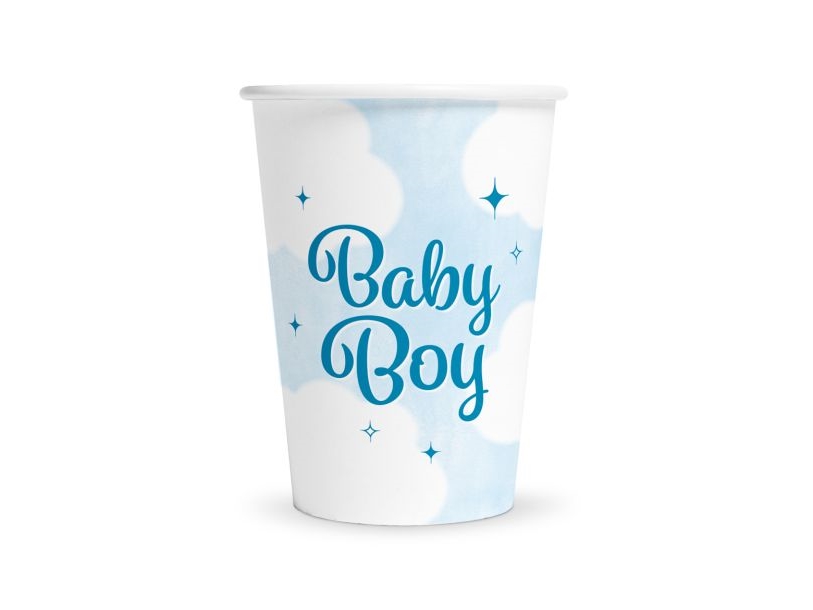 Baby Boy Pappbecher, 8 Stk.