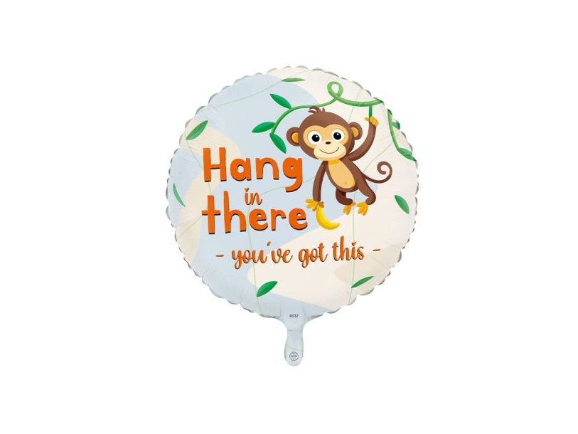 Folienballon Hang In There, 46 Cm