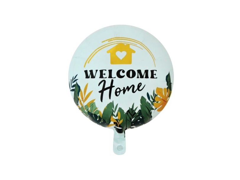 Folienballon Welcome Home, 46 Cm