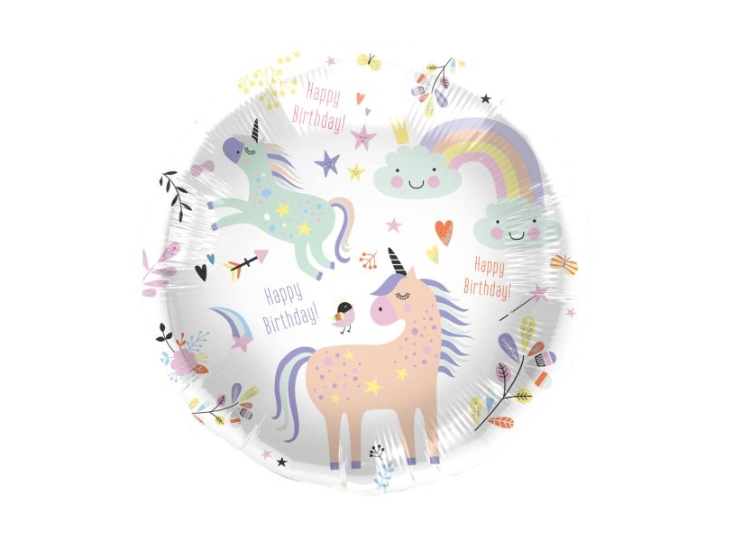 Einhorn Happy Birthday Folienballon, 45 Cm