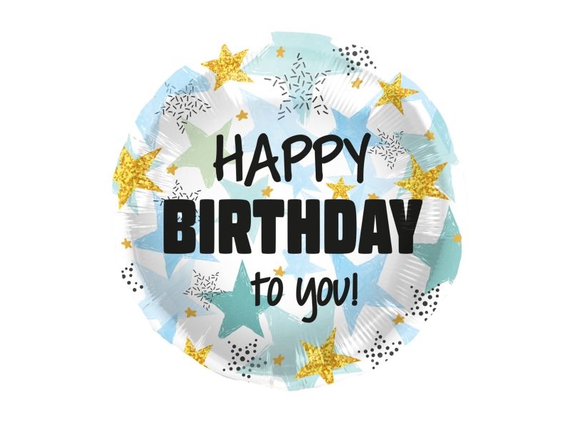 Happy Birthday To You Folienballon, 45 Cm