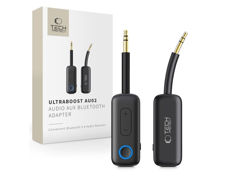 Tech-Protect TECH-PROTECT ULTRABOOST AU02 AUX Bluetooth 5.4 lydadapter svart