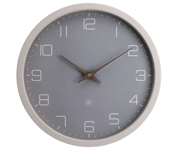 Nextime 7373Be, Væg, Kvartsur, Rund, Beige, Plast, Batteri