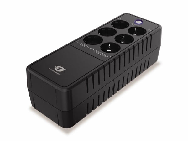 Conceptronic Zeus09e Usv Standby (Offline) 0,85 Kva 490 W, 6 Ac-Steckdosen