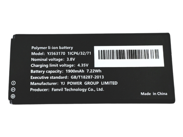 Fanvil BA30, Batteri, Fanvil, W611W/W610W, Sort, Lithium-Ion (Li-Ion), 1900 mAh