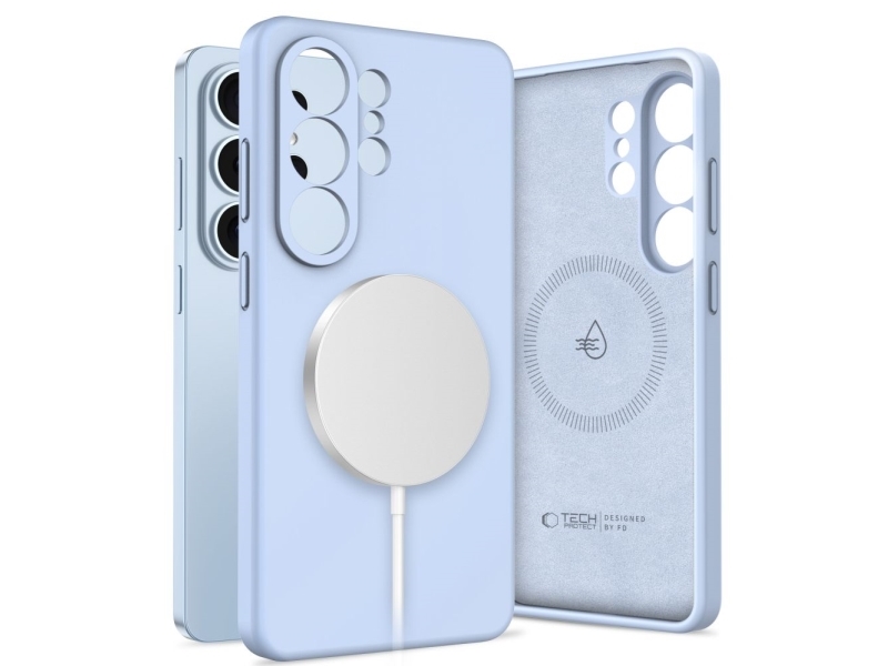 Tech-Protect Silicone MagSafe Case for Samsung Galaxy S26 Ultra - Blue