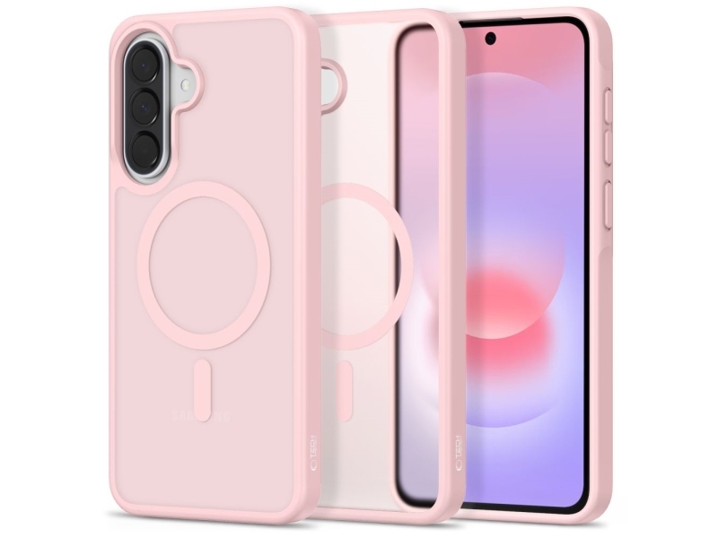 Tech-Protect Magmat Magsafe Cover Til Samsung Galaxy A36 / A56 / A37 5G - Mat Pink